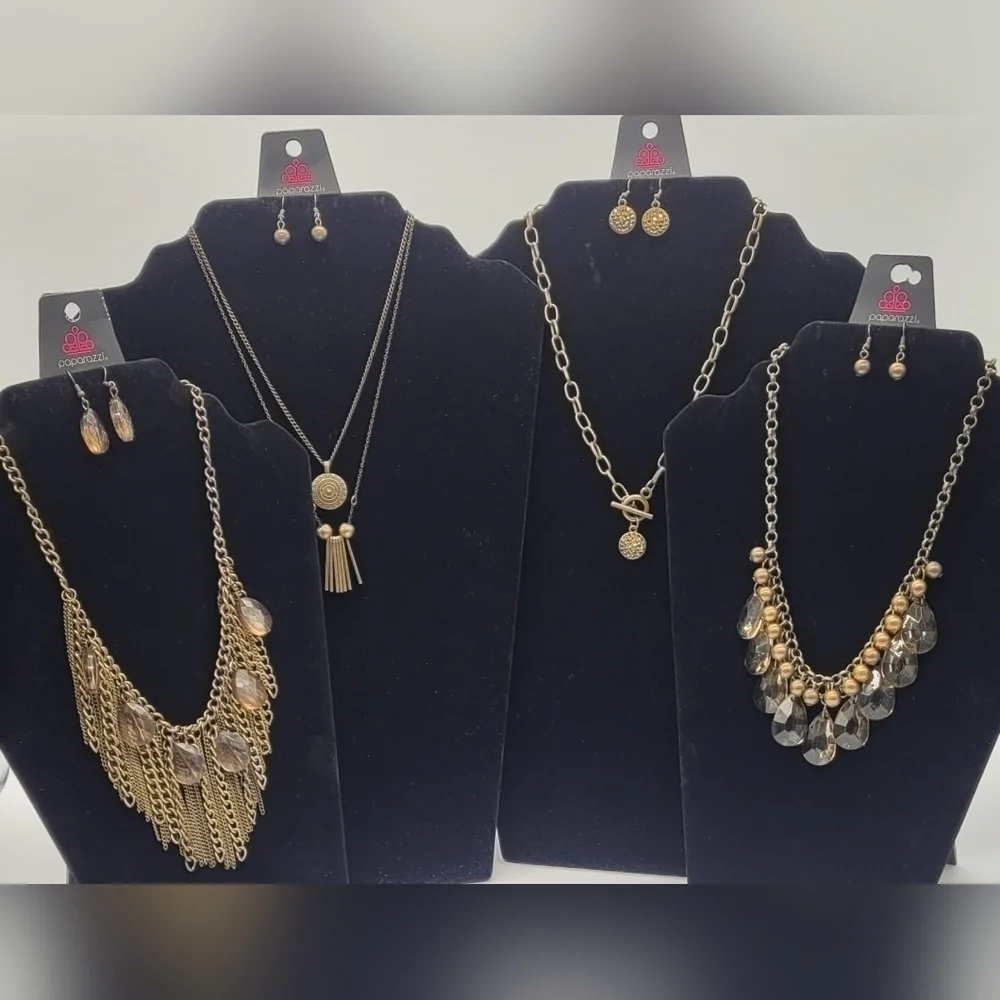Paparazzi Jewelry Collection 4 sets (Brass Mood)​​​